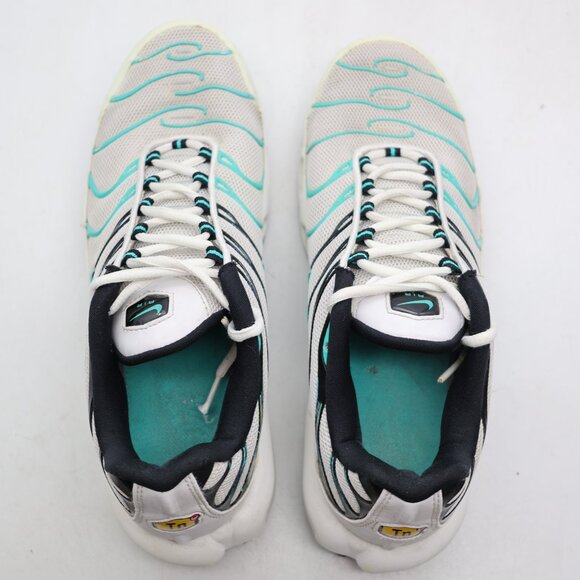 Nike Air Max Plus Tn Men's Size 10 Hyper Jade White Black Sneakers 604133-148 - Picture 6 of 11